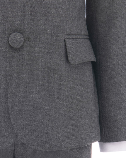 kids atelier moustache Gray Peak Lapel Tuxedo