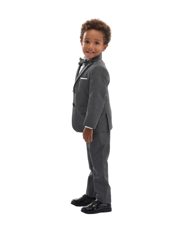 kids atelier moustache Gray Peak Lapel Tuxedo