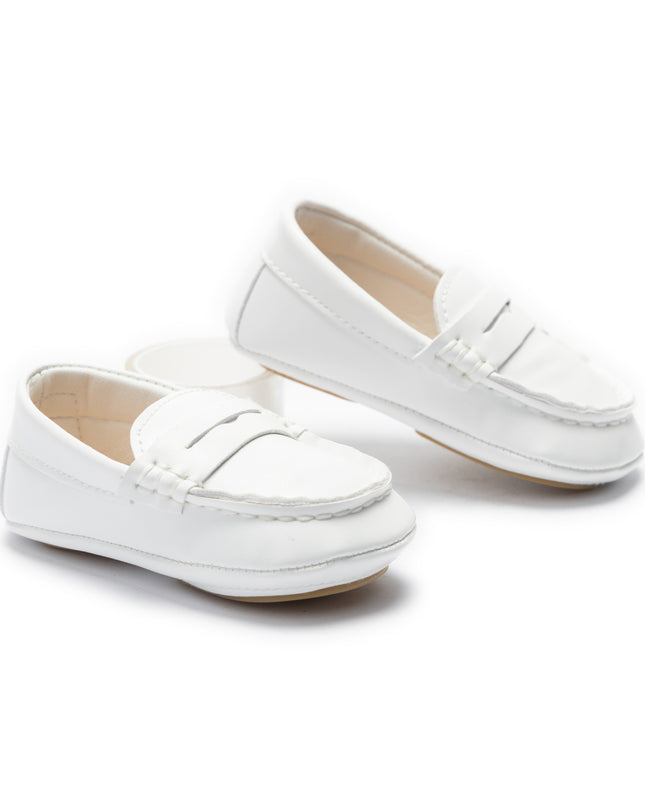 kids atelier moustache White Loafer Dress Shoes