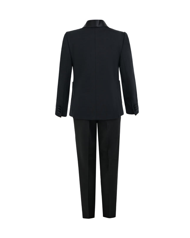 kids atelier moustache Navy Mason Single‑Button Blazer Suit Set