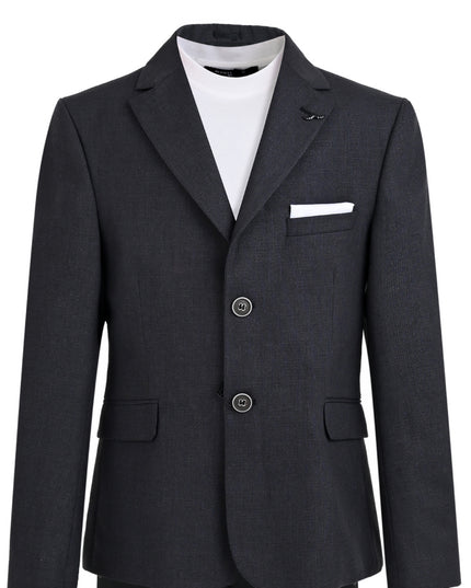 kids atelier moustache Gray Christopher Tailored Formal Blazer Suit Set