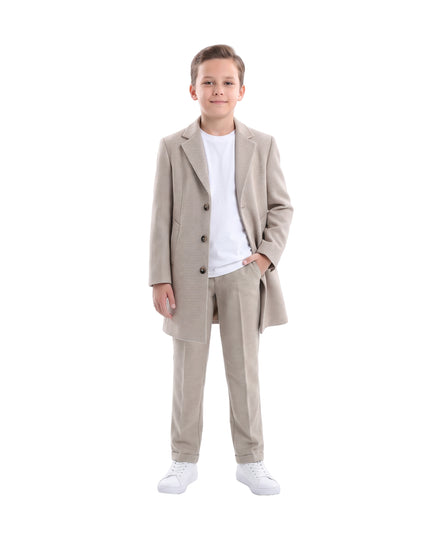 kids atelier moustache Beige Overcoat