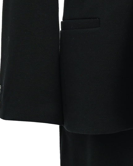 kids atelier moustache Black Slim-Fit Suit Set