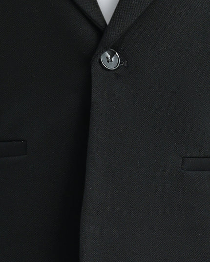 kids atelier moustache Black Slim-Fit Suit Set