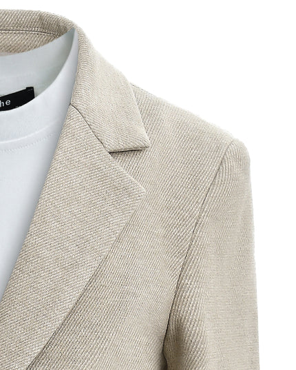 kids atelier moustache Beige Slim-Fit Suit Set