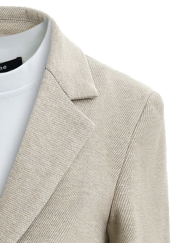 kids atelier moustache Beige Slim-Fit Suit Set