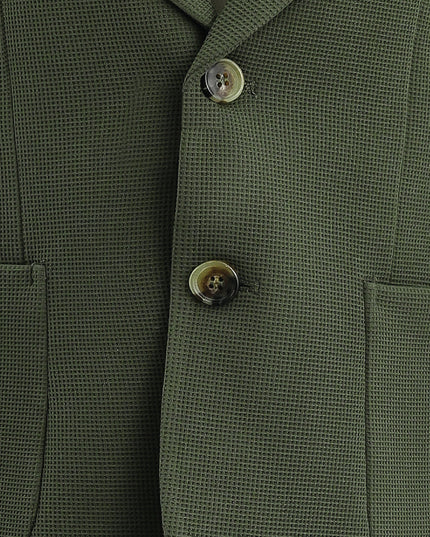 kids atelier moustache green Slim-Fit Suit Set