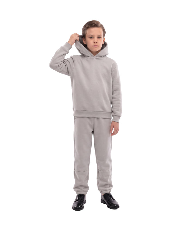 kids atelier moustache Light Gray Tracksuit Set