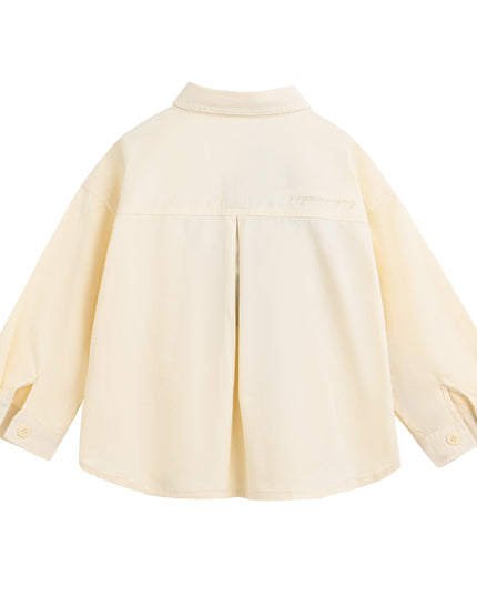 kids atelier moustache Beige Button-Up Shirt
