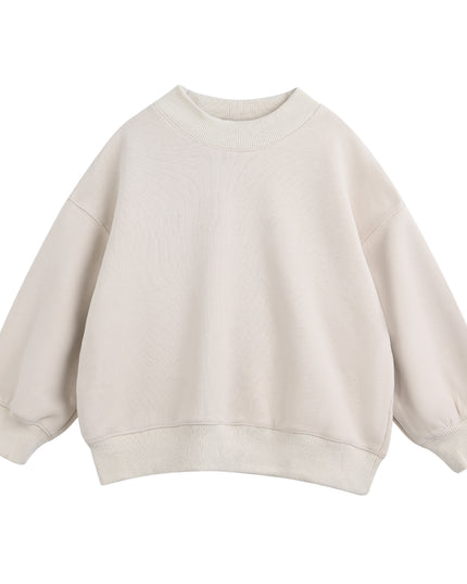 kids atelier moustache Beige Crewneck Sweatshirt