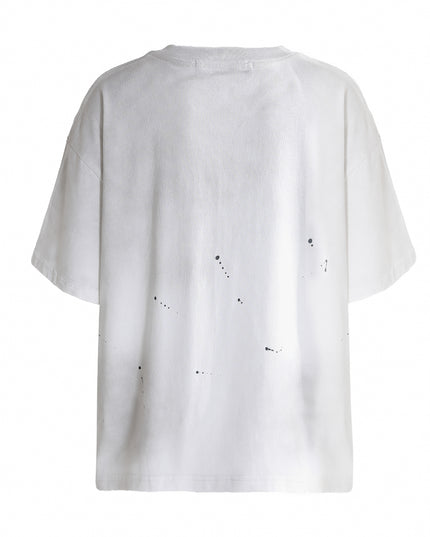 kids atelier moustache White Oversized Splatter T‑Shirt