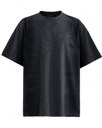 kids atelier moustache Black Essentials T‑Shirt