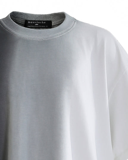 kids atelier moustache Black to White Gradient T‑Shirt