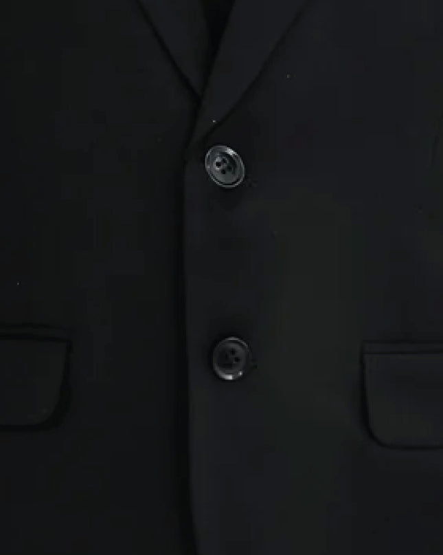 kids atelier moustache Black Suit with White Accents