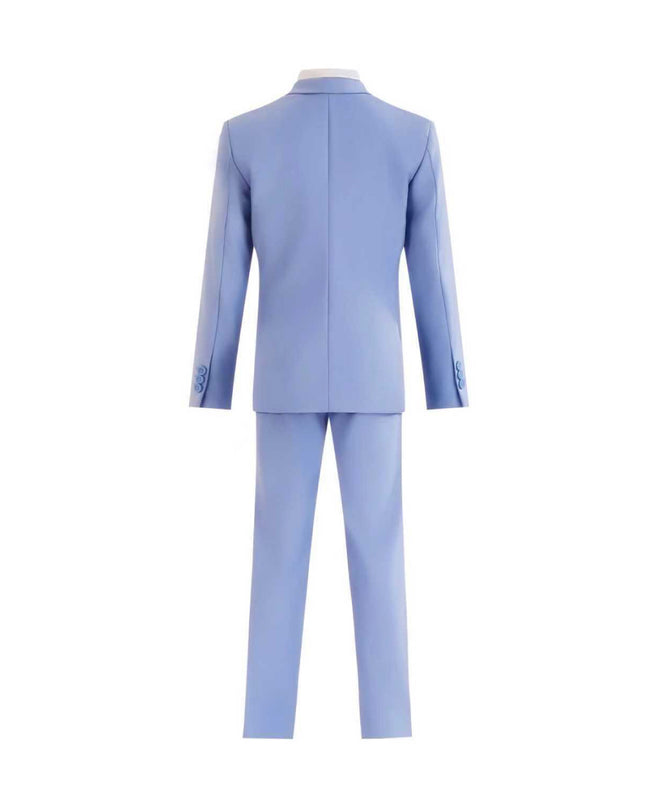 kids atelier moustache Light Blue Four-Piece Tailored Suit Set