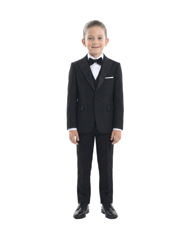 kidsatelier-moustache-Black-Classic-Glitter-Lapel-Tuxedo