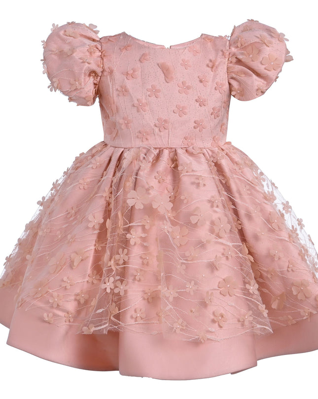 Tulleen-T-322409-Pink-Moneta Floral Bow Dress