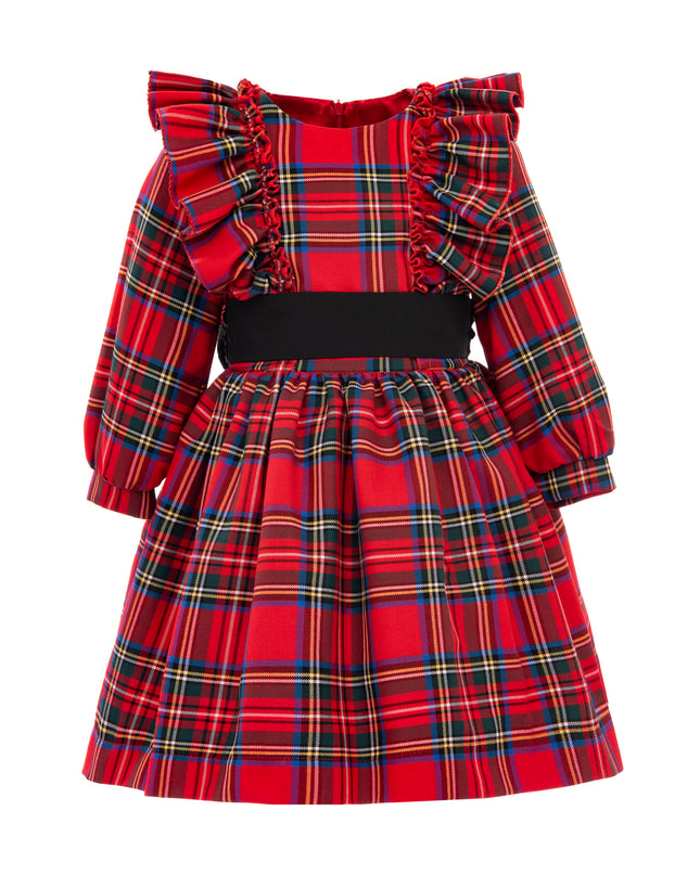Tulleen-T92212-Pepperlane Plaid Dress