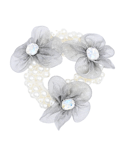 mimi tutu-MTPCS25007-Rhinestone Flower Scrunchie