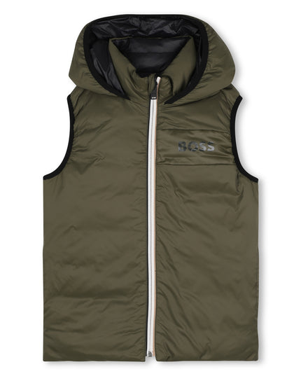 BOSS-J53436-63D-OLIVE NIGHT-REVERSIBLE PUFFER JACKET