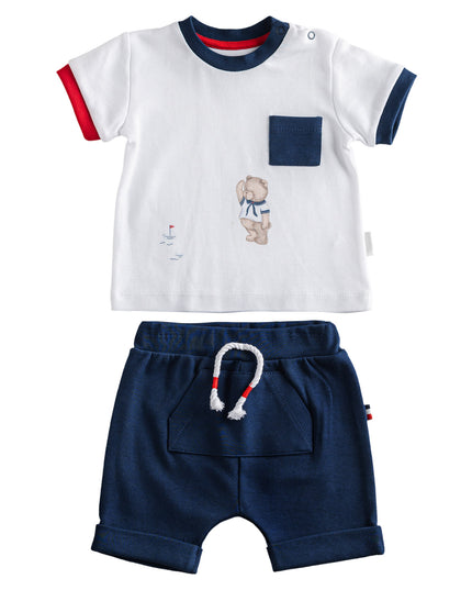 Andy Wawa-AC24546-NAVY/WHITE-2 pcs set sailor bear