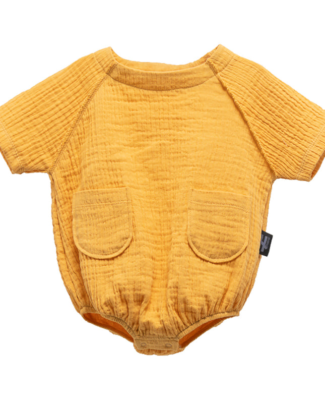 moi noi-Muslin Baby Body-MN10791-MUSTARD