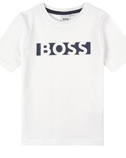 BOSS-KB-WHITE-SHORT SLEEVES TEE-SHIRT-J25N32-10B