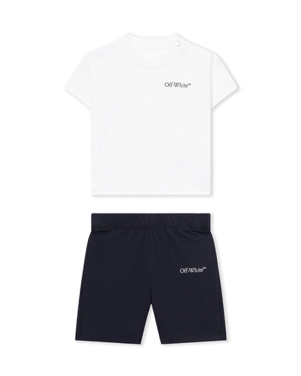 kids atelier off white White Arrow Acrylic Jersey Set