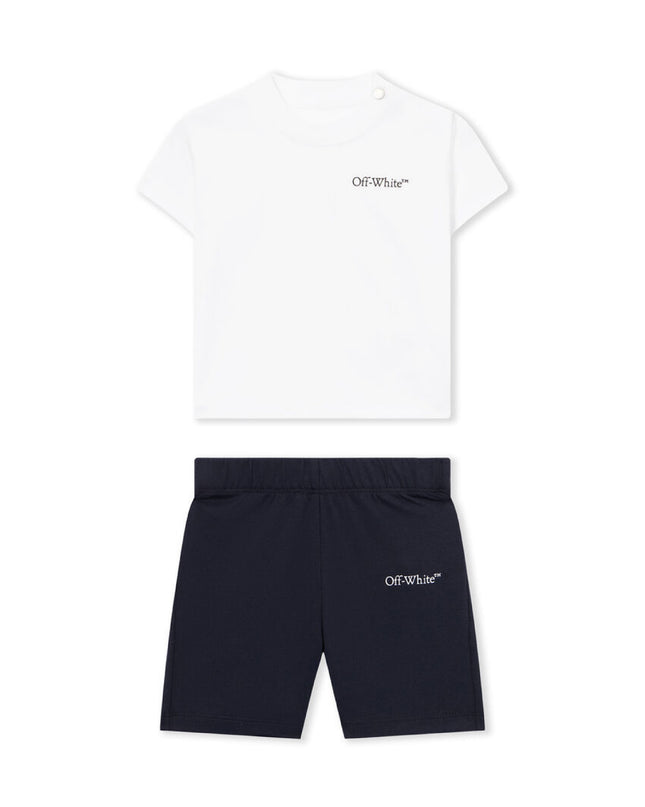 kids atelier off white White Arrow Acrylic Jersey Set