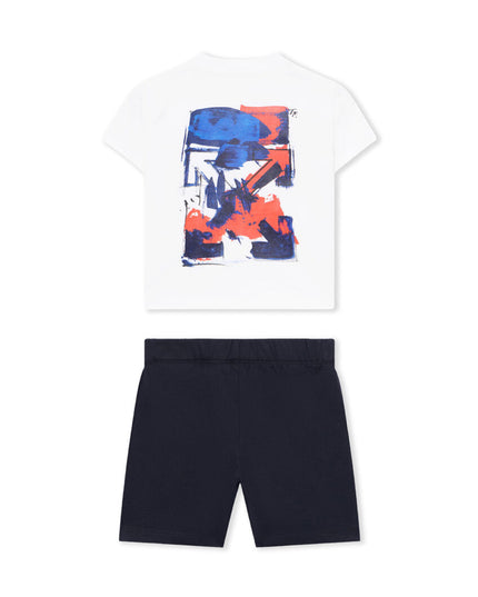 kids atelier off white White Arrow Acrylic Jersey Set