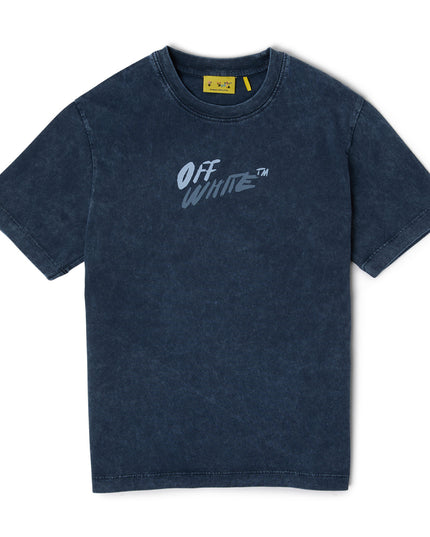 kids atelier offwhite Blue Nights Arrow Writings T-Shirt