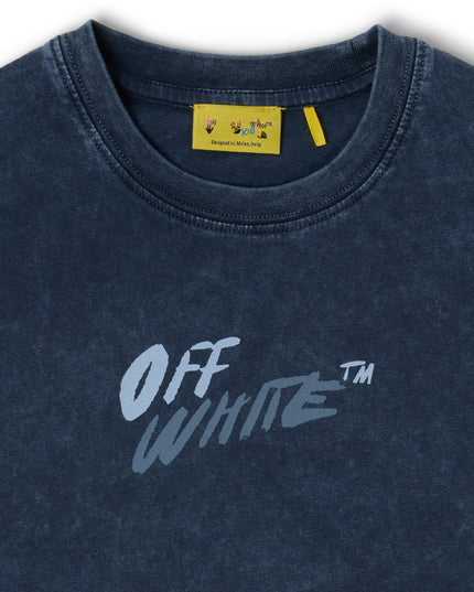 kids atelier offwhite Blue Nights Arrow Writings T-Shirt