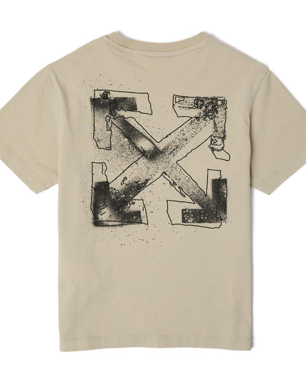 kids atelier offwhite Abbey Stone Spray Arrow Short Sleeve T-Shirt