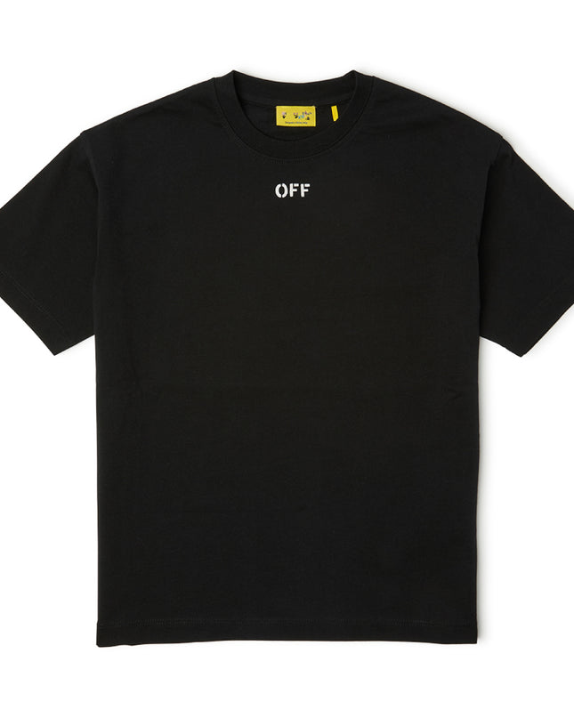 kids atelier offwhite Black Arrow Acrylic T-Shirt