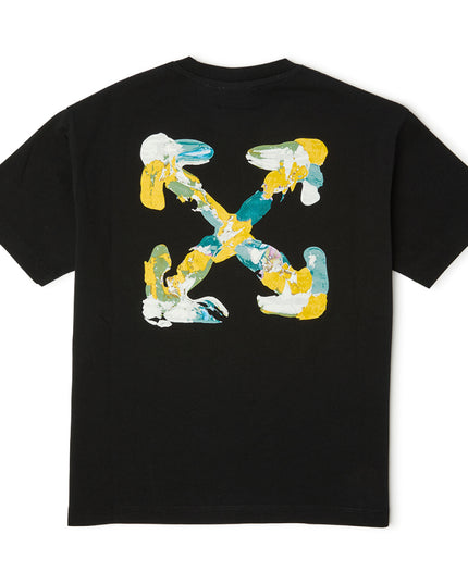 kids atelier offwhite Black Arrow Acrylic T-Shirt