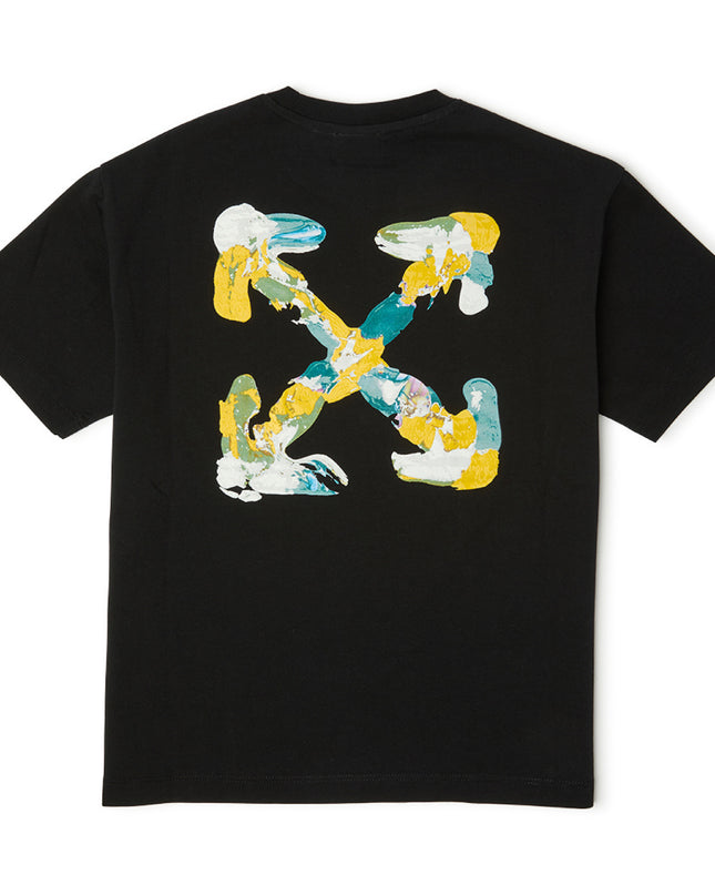 kids atelier offwhite Black Arrow Acrylic T-Shirt