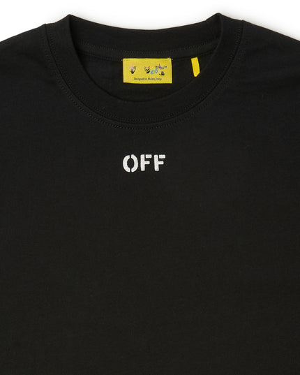 kids atelier offwhite Black Arrow Acrylic T-Shirt