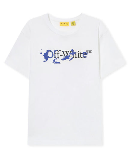 kids atelier off white White Big Bookish Splat Ink T-shirt
