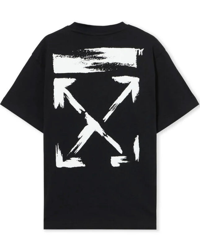 kids atelier off white Black Arrow Paint T-shirt