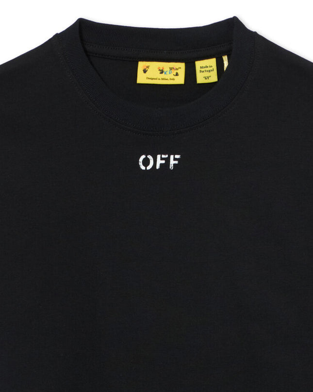 kids atelier off white Black Arrow Paint T-shirt