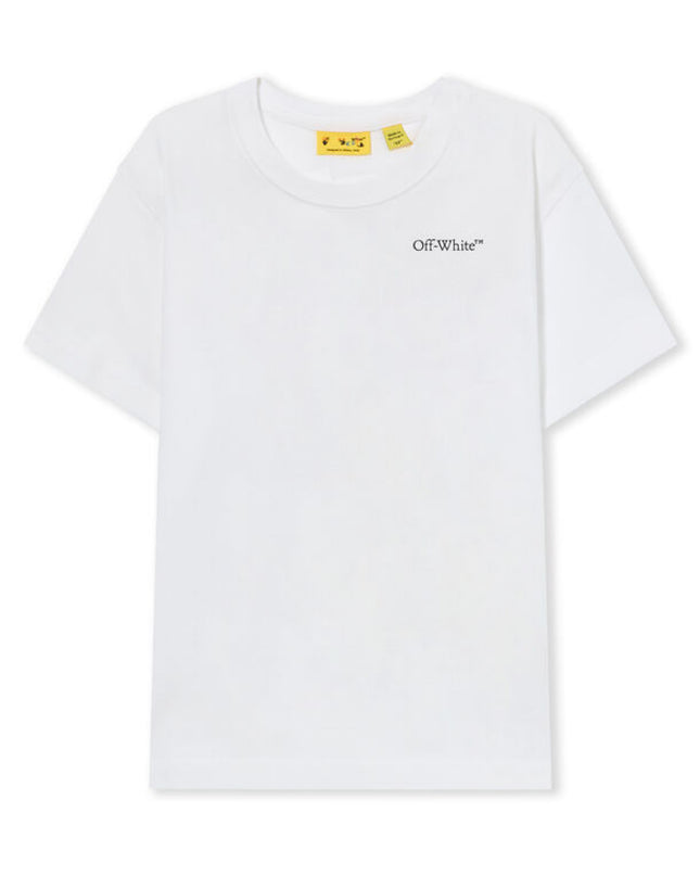 kids atelier off white White Arrow Acrylic T-shirt