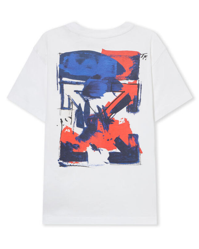 kids atelier off white White Arrow Acrylic T-shirt