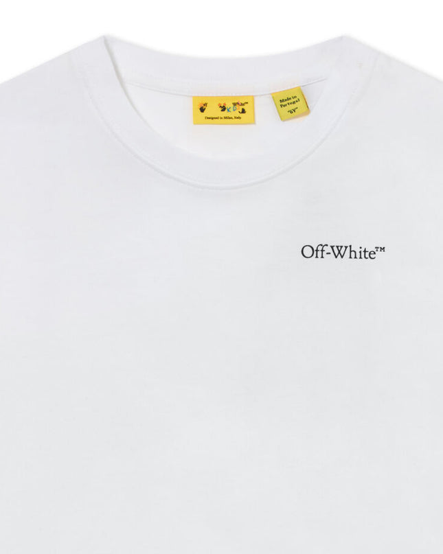 kids atelier off white White Arrow Acrylic T-shirt