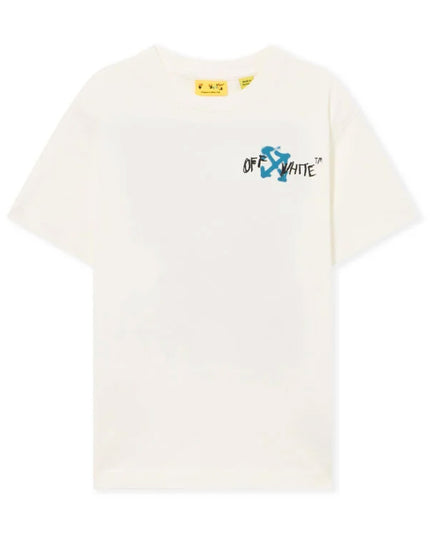 kids atelier off white White Arrow Spray T-shirt
