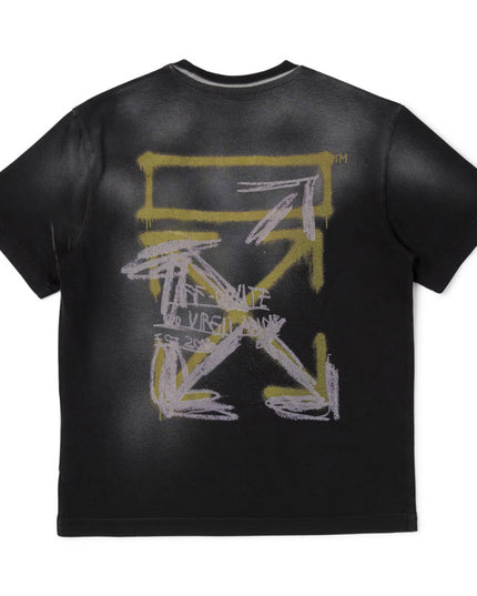 kids atelier off white Black Arrow Spray T-shirt