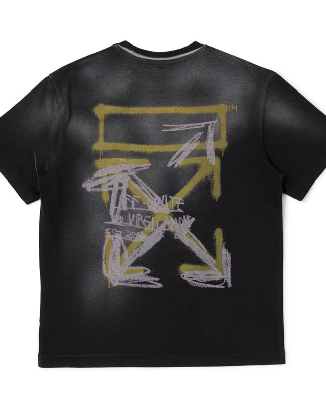 kids atelier off white Black Arrow Spray T-shirt
