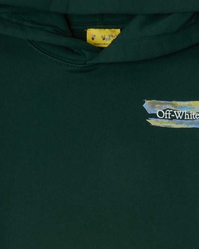kids atelier offwhite Pine Grove Arrow Watercolor Hoodie