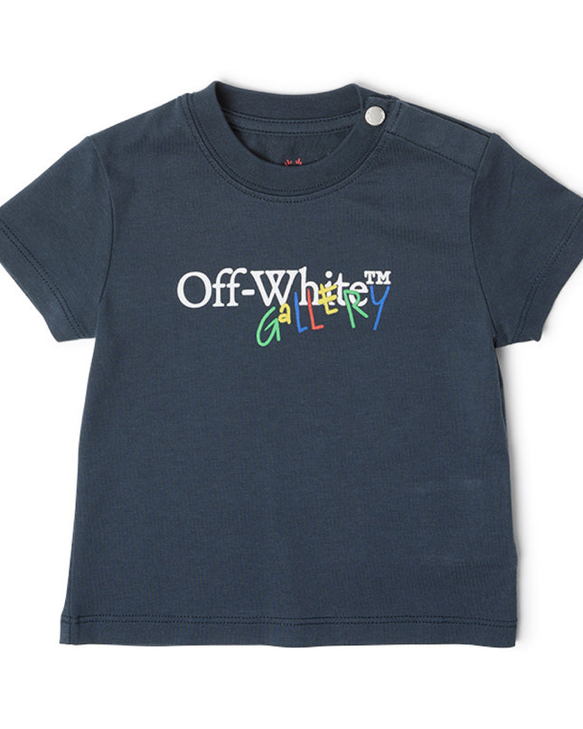 kids atelier offwhite Blue Nights Arrow Gallery T-Shirt
