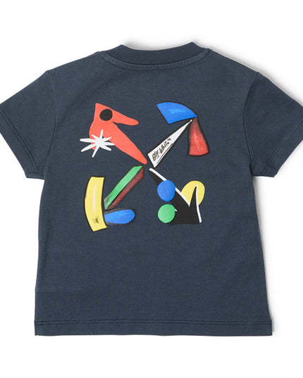 kids atelier offwhite Blue Nights Arrow Gallery T-Shirt