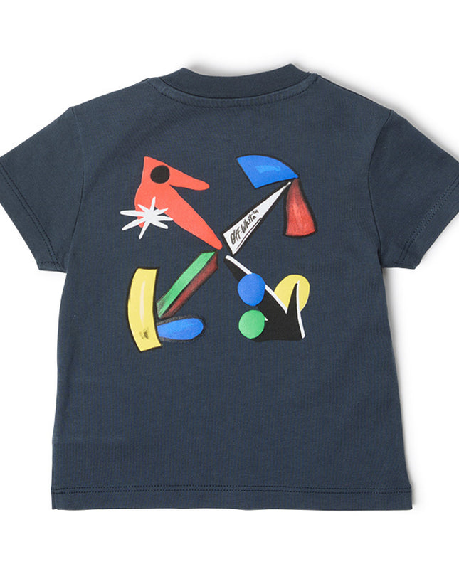 kids atelier offwhite Blue Nights Arrow Gallery T-Shirt